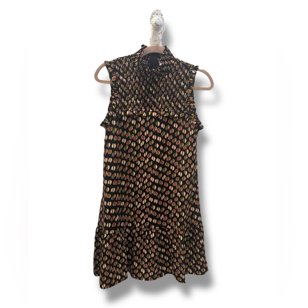 THML Black and Gold Mini Dress